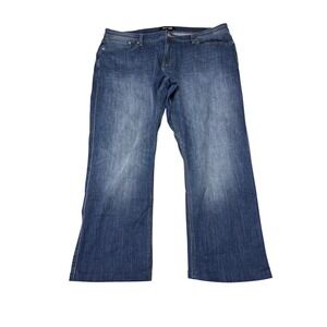 DU/ER L2X Relaxed Taper Jeans Mens 40x27 Medium Wash Blue Performance‎ Denim